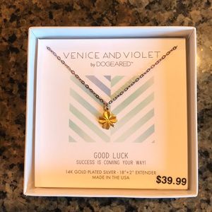 Venice and Violet by Dogeared Shamrock Necklace